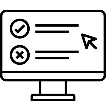 Kullanılabilirlik test satırı vektör simgesi