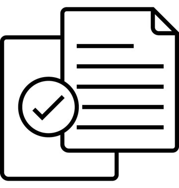 Veri organize satırı vektör simgesi