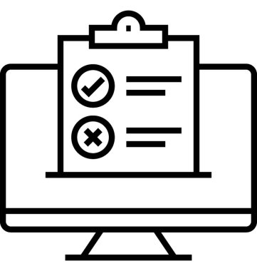 SEO denetim satırı vektör simgesi