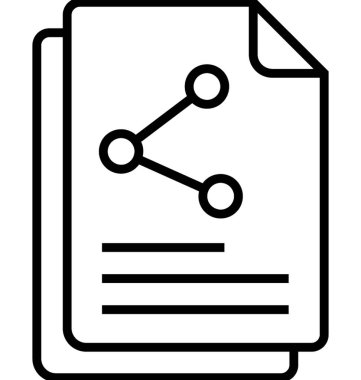 İçerik paylaşım satırı vektör simgesi