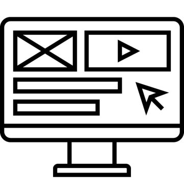 Video üretim hattı vektör simgesi