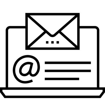 Reklam mesajı satırı vektör simgesi