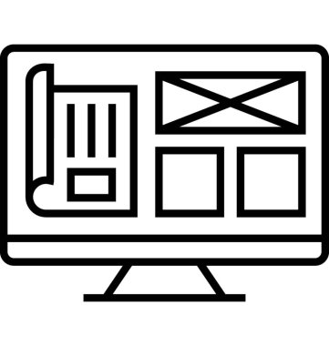 Tel çerçeve satırı vektör simgesi 