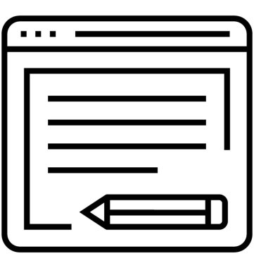 Prototip satırı vektör simgesi oluşturma