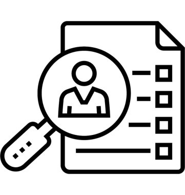 Vaka çalışması satırı vektör simgesi