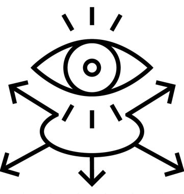 Satırı vektör simgesi görmek için bir fırsat