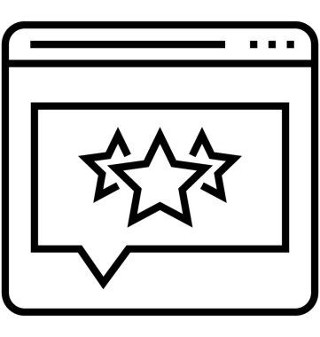 Ürün bir daha gözden geçirme satırı vektör simgesi