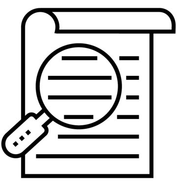 Vaka çalışması satırı vektör simgesi