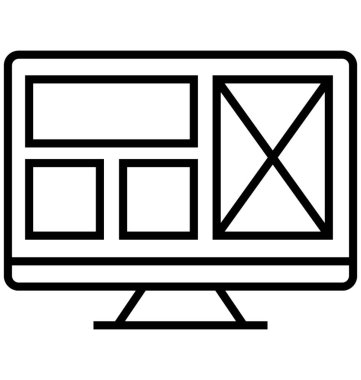 Koleksiyon kılavuz satırı vektör simgesi