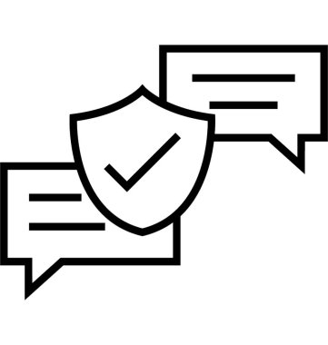 Im virüsten koruma satırı vektör simgesi