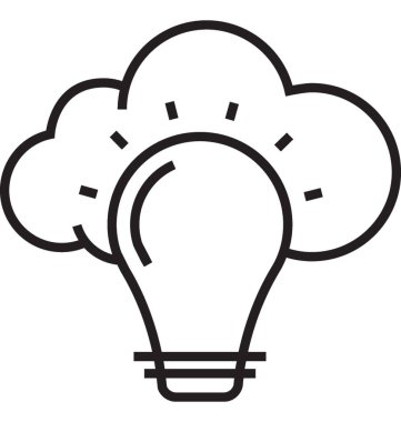 Büyük fikir satırı vektör simgesi