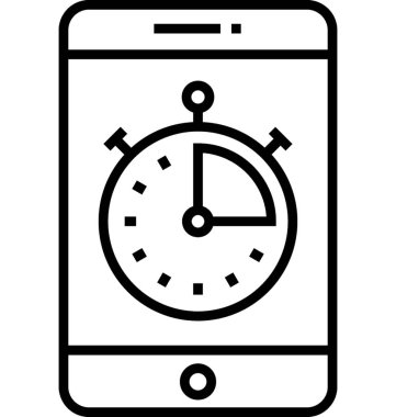 Smartphone araştırma satırı vektör simgesi