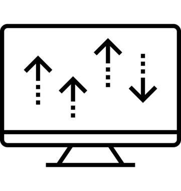 Web Analytics satırı vektör simgesi