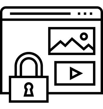 veri koruma hattı vektör simgesi