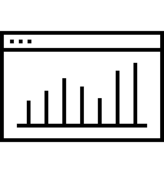 Datenanalyse Linienvektorsymbol — Stockvektor