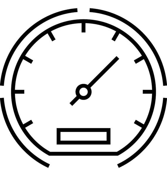 Dashboard Snelheid Lijn Vector Icon — Stockvector