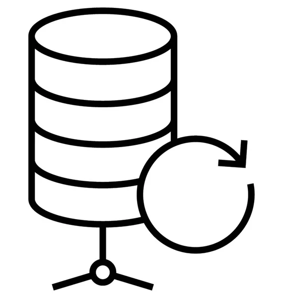 Backup Zeilenvektorsymbol — Stockvektor