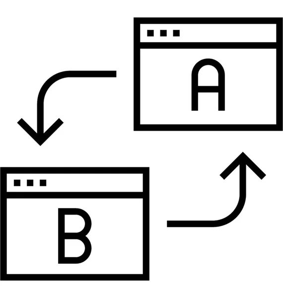 Testlinienvektorsymbol — Stockvektor