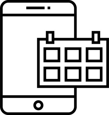 Planlayıcısı satırı vektör simgesi