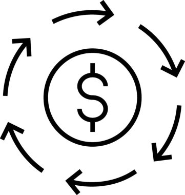 Affiliate pazarlama satırı vektör simgesi