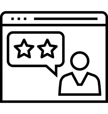 Müşteri memnuniyeti satırı vektör simgesi