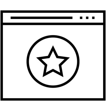 Web sitesi sıralaması satırı vektör simgesi