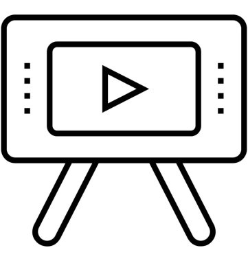 sunum satırı vektör simgesi