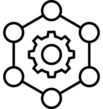 İçerik Yönetim satırı vektör simgesi
