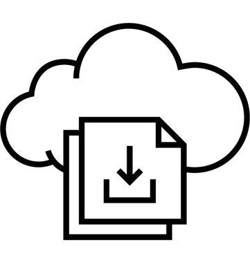 Satır vektör simgesi indir