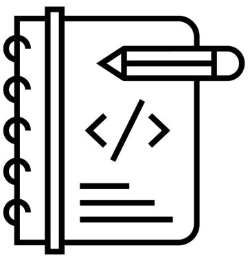 Katalog satırı vektör simgesi