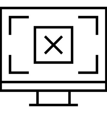 Hata satırı vektör simgesi