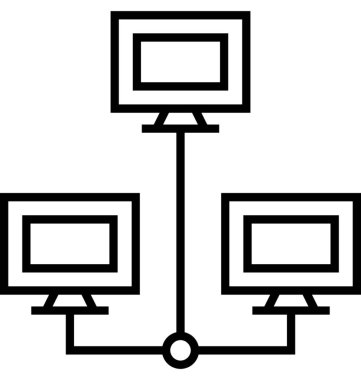 veritabanı satır vektörü simgesi
