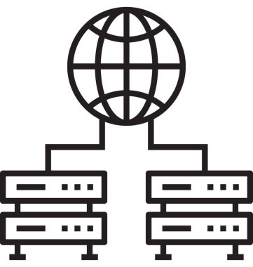 Etki alanı ileri satırı vektör simgesi