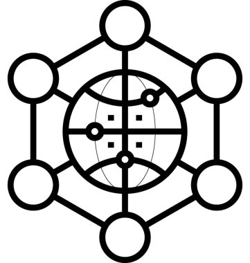 genel ağ çizgisi vektör simgesi