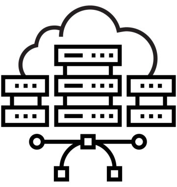 veritabanı satır vektörü simgesi