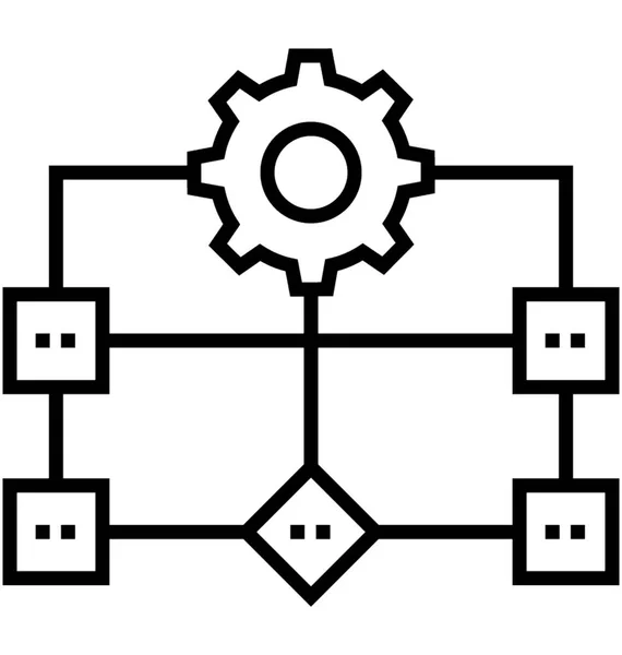 Векторная Иконка Технологического Процесса — стоковый вектор