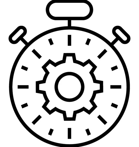 Schnelle Verarbeitung Linienvektorsymbol — Stockvektor