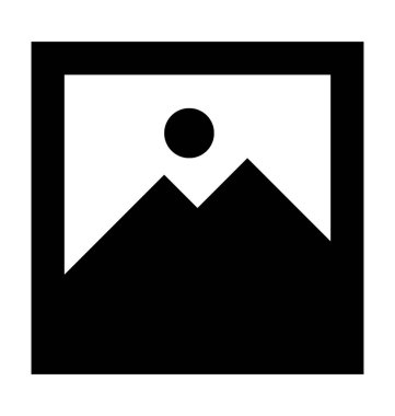 fotoğraf düz vektör simgesi