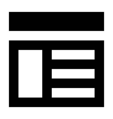 Web sayfası şablon simgesi