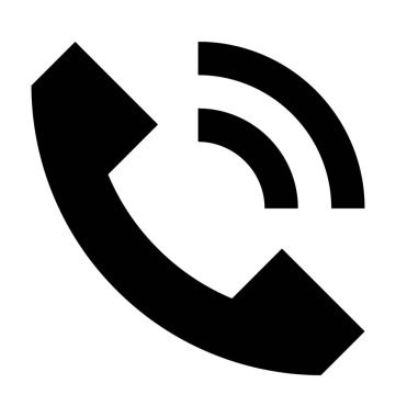 Alıcı düz vektör simgesi