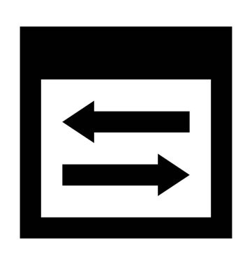 Veri paylaşımı düz vektör simgesi