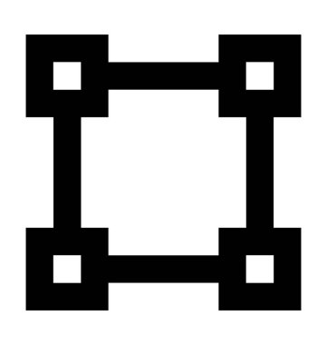 Kutu düz vektör simge dönüştürmek