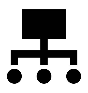 hiyerarşi düz vektör simgesi