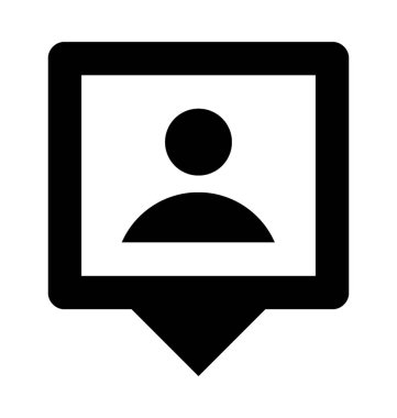 Düz vektör simge sohbet