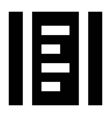 belge düz vektör simgesi