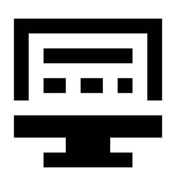 Düz vektör simgesini izle