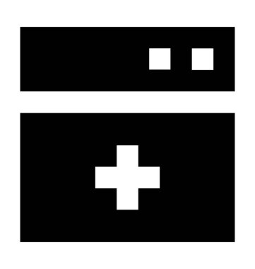 Yeni sekme düz vektör simgesi