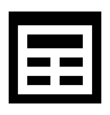 Web sayfası düz vektör simgesi