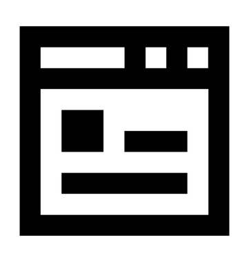 Web sayfası şablon simgesi