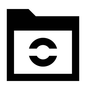 Web düz vektör simgesi Yenile